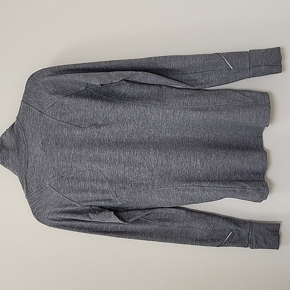 LULULEMON LUNO SIGNATURE UNIQE THUMB HOLE YELLOW ZIP WORKOUT COMFY GRAY-JACKET - Picture 9 of 16